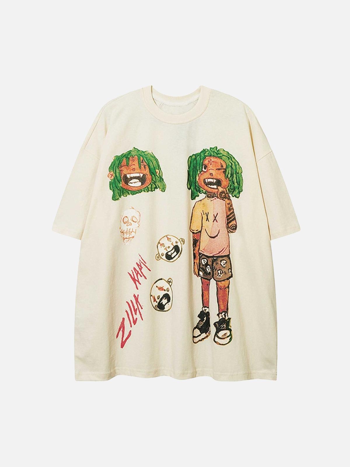 Concert Outfit Anime Character Printed T-Shirt
