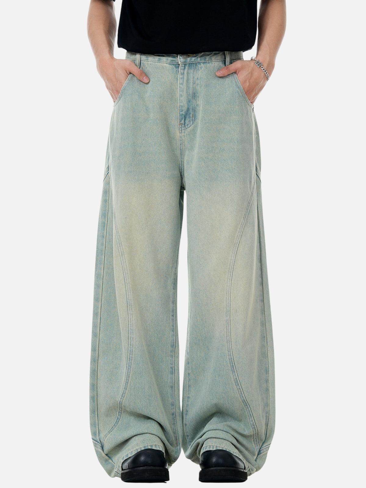 Concert Outfit Arc Patchwork Washed Loose Jeans