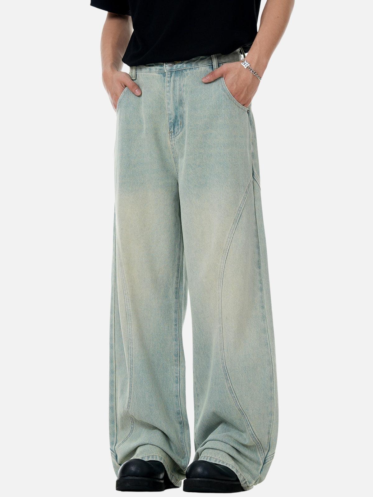 Concert Outfit Arc Patchwork Washed Loose Jeans