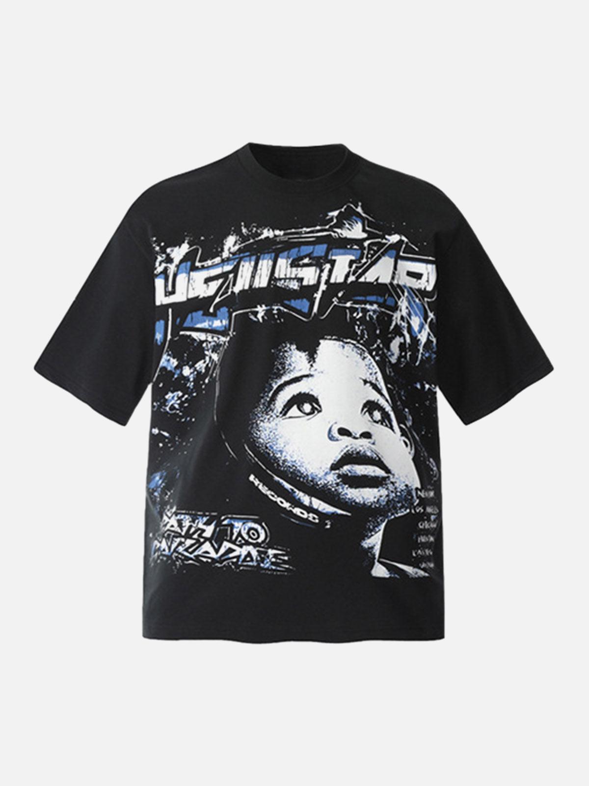Concert Outfit Artwork Graphic Crew Neck T-Shirt