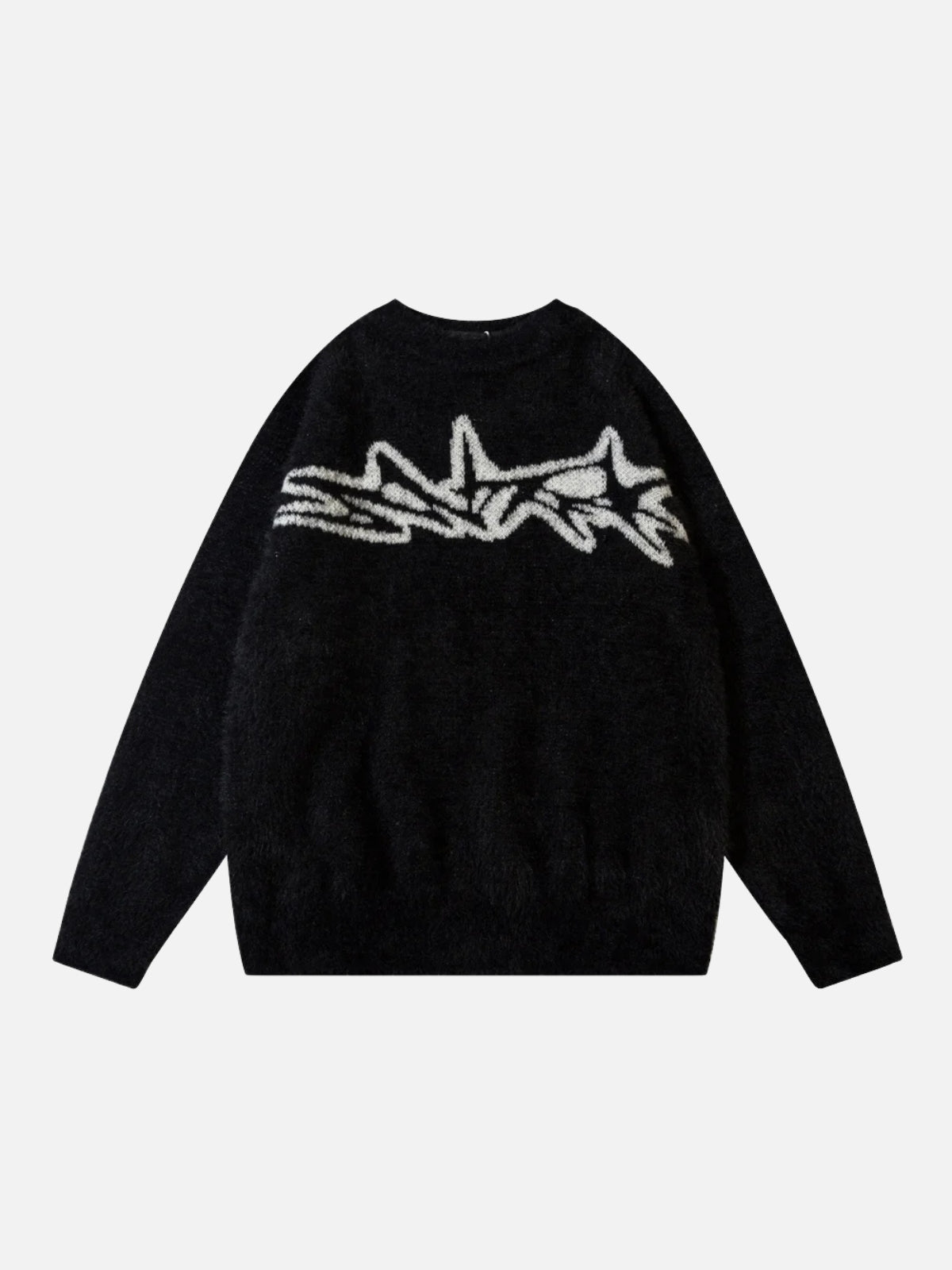 Concert Outfit Barbed Jacquard Knitted Sweater