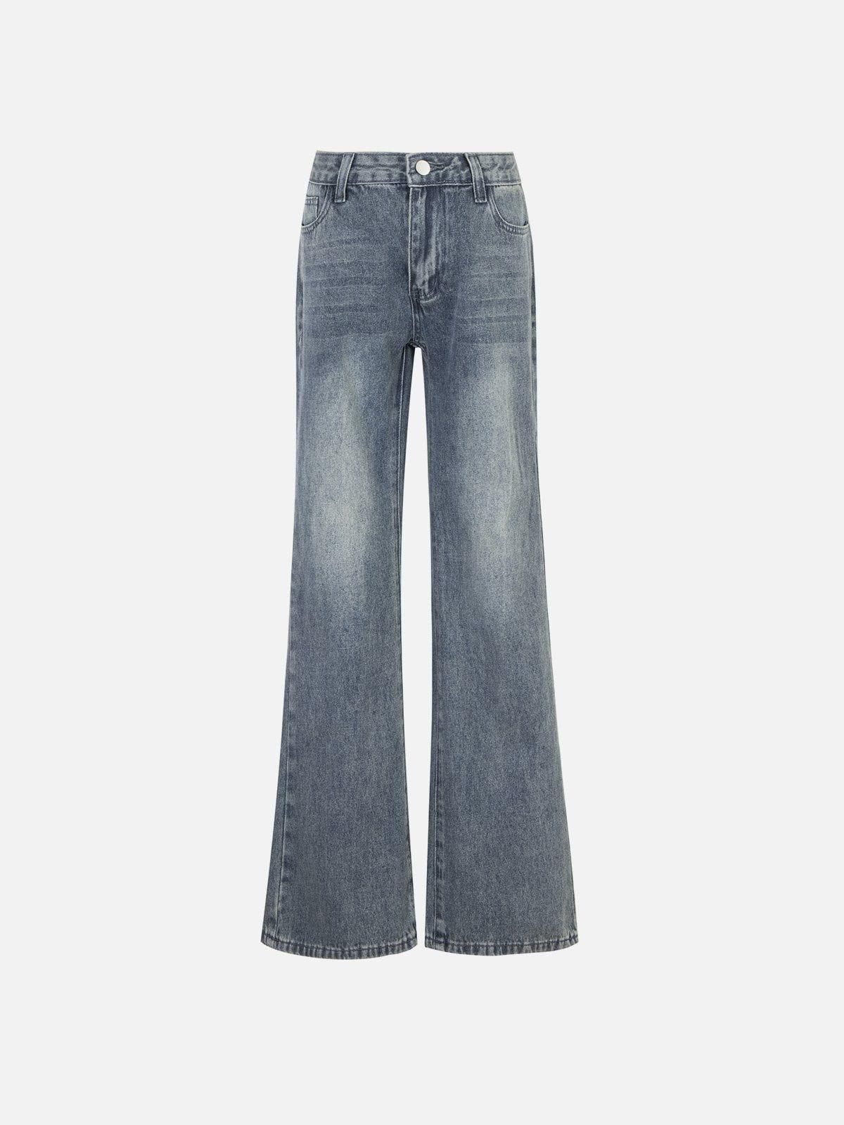 Concert Outfit Basic Washed Low-Rise Jeans