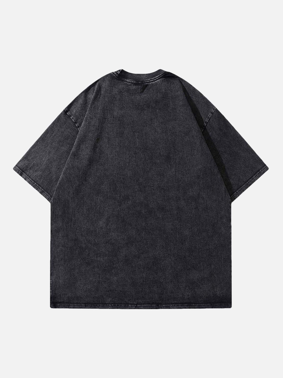 Concert Outfit Black Panther Print T-Shirt