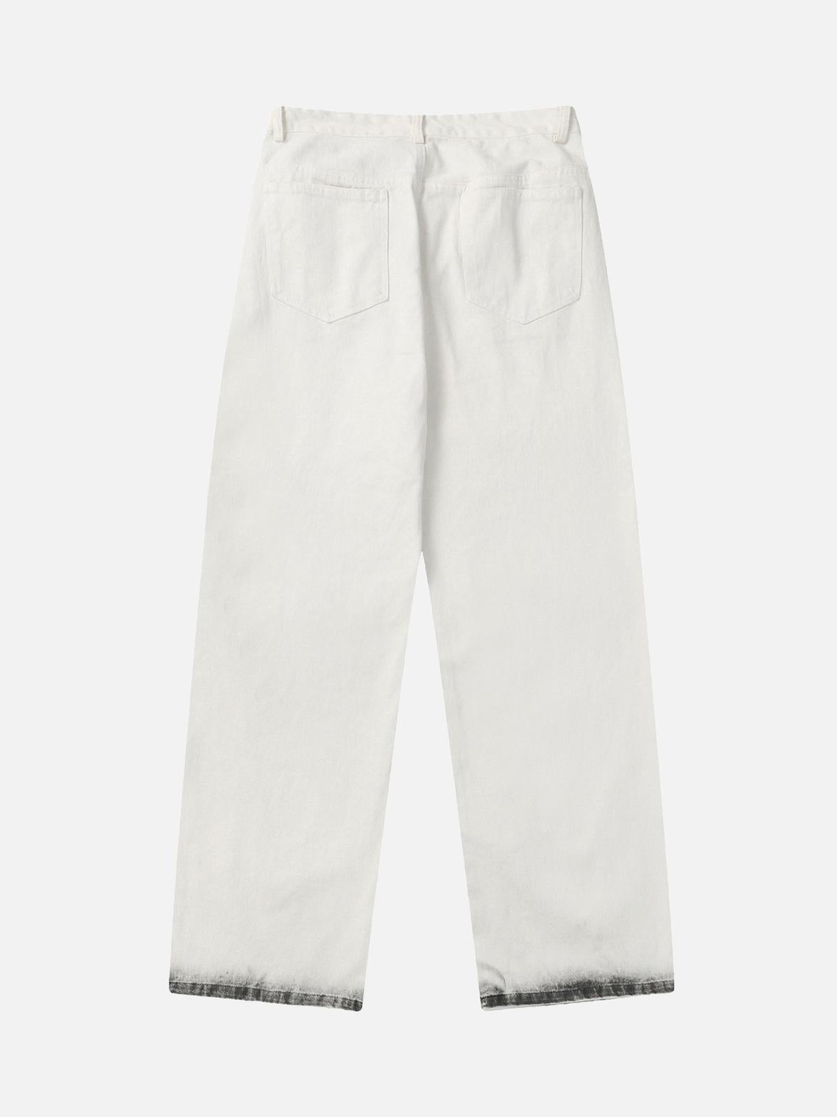 Concert Outfit Black Stains Washed Jeans