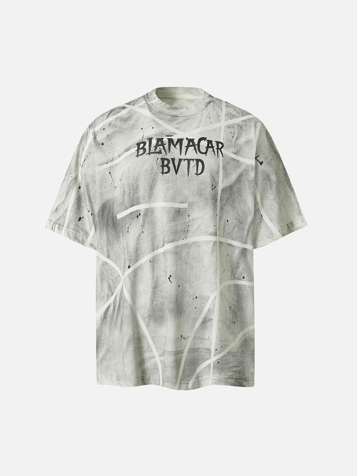Concert Outfit BLAMACAR BVTD Oversized Tie-Dye T-Shirt