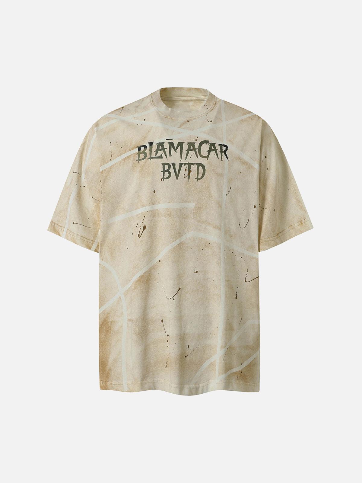 Concert Outfit BLAMACAR BVTD Oversized Tie-Dye T-Shirt