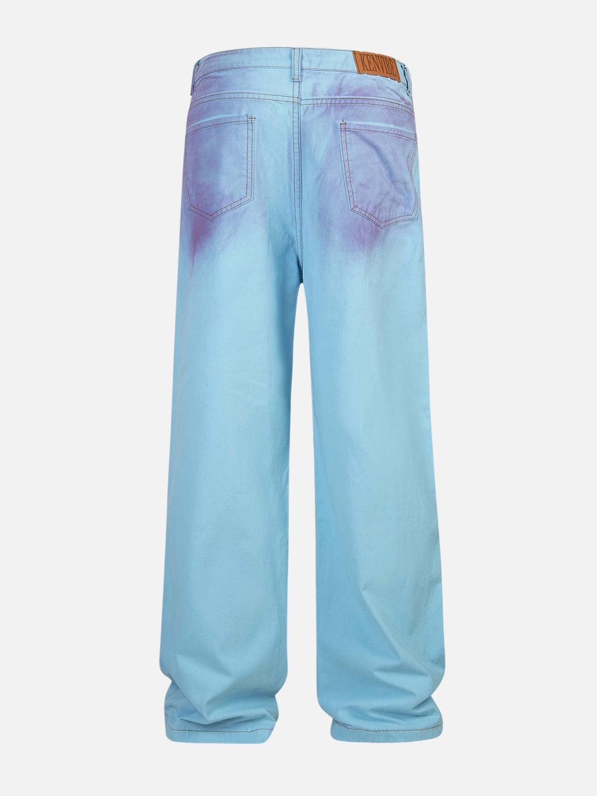 Concert Outfit Blue Purple Loose Jeans