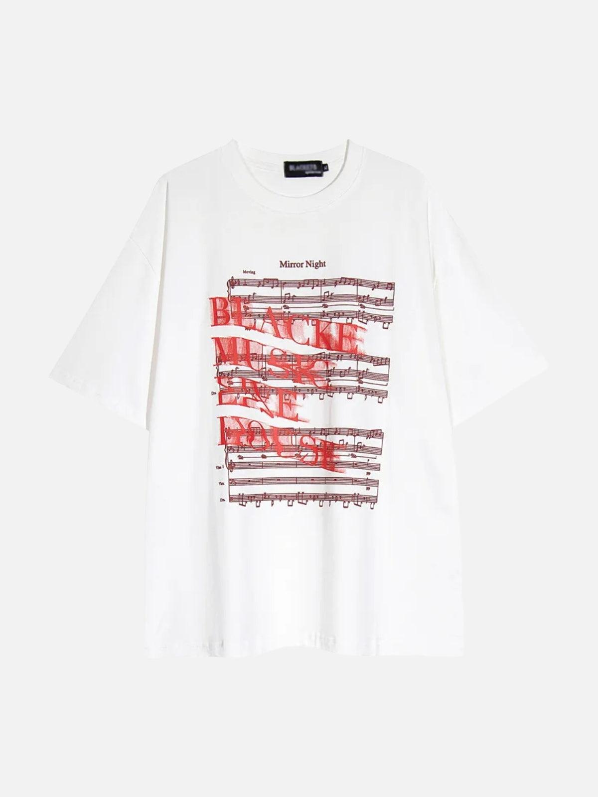 Concert Outfit Blurred Rock Print Tee