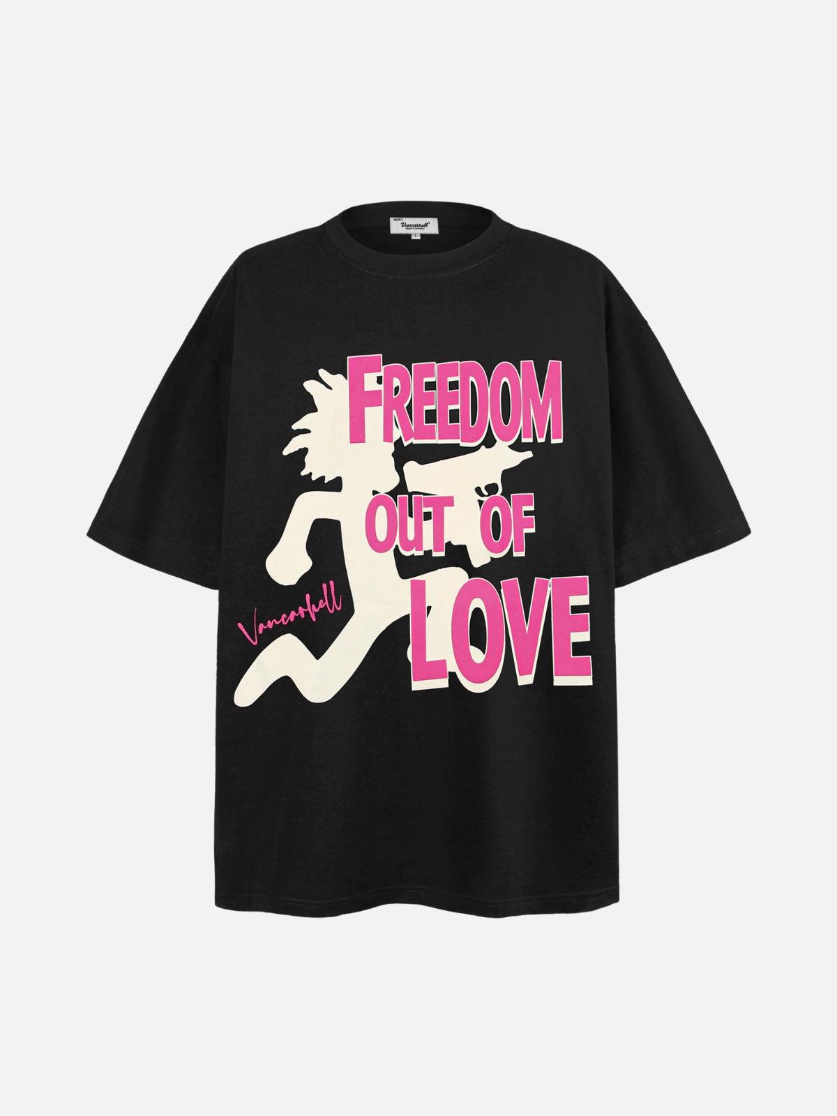 Concert Outfit Bold Contrast Love Silhouette Tee