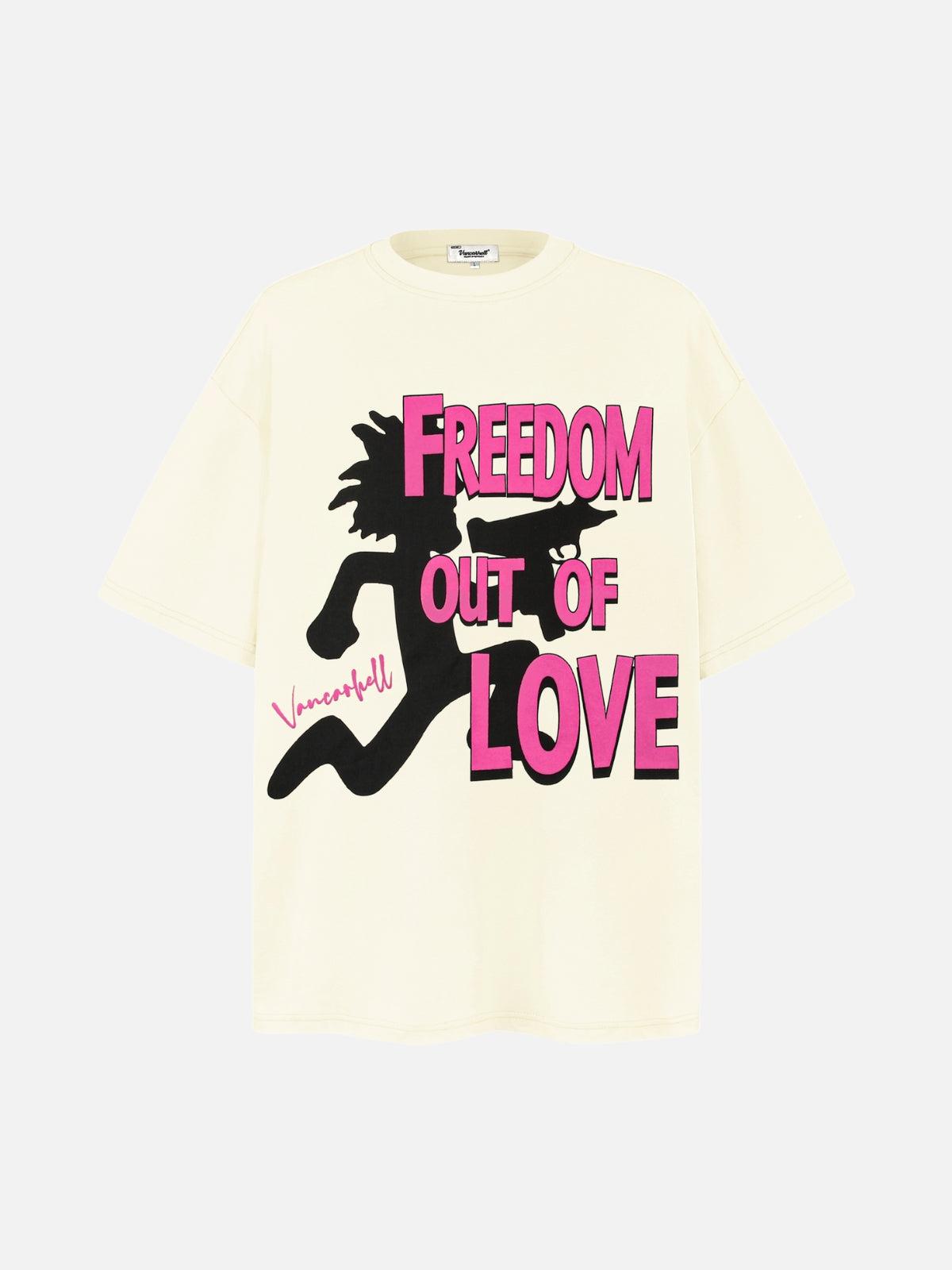 Concert Outfit Bold Contrast Love Silhouette Tee