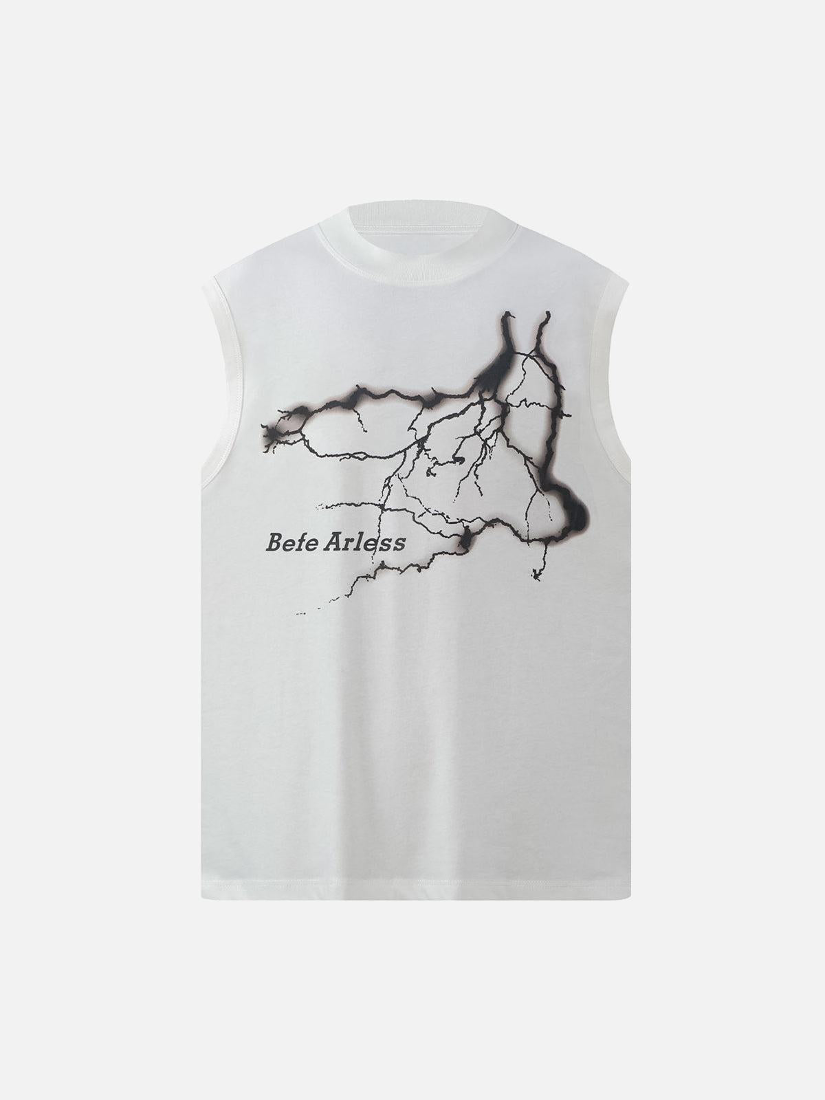 Concert Outfit Bold Lightning Graphic Vest
