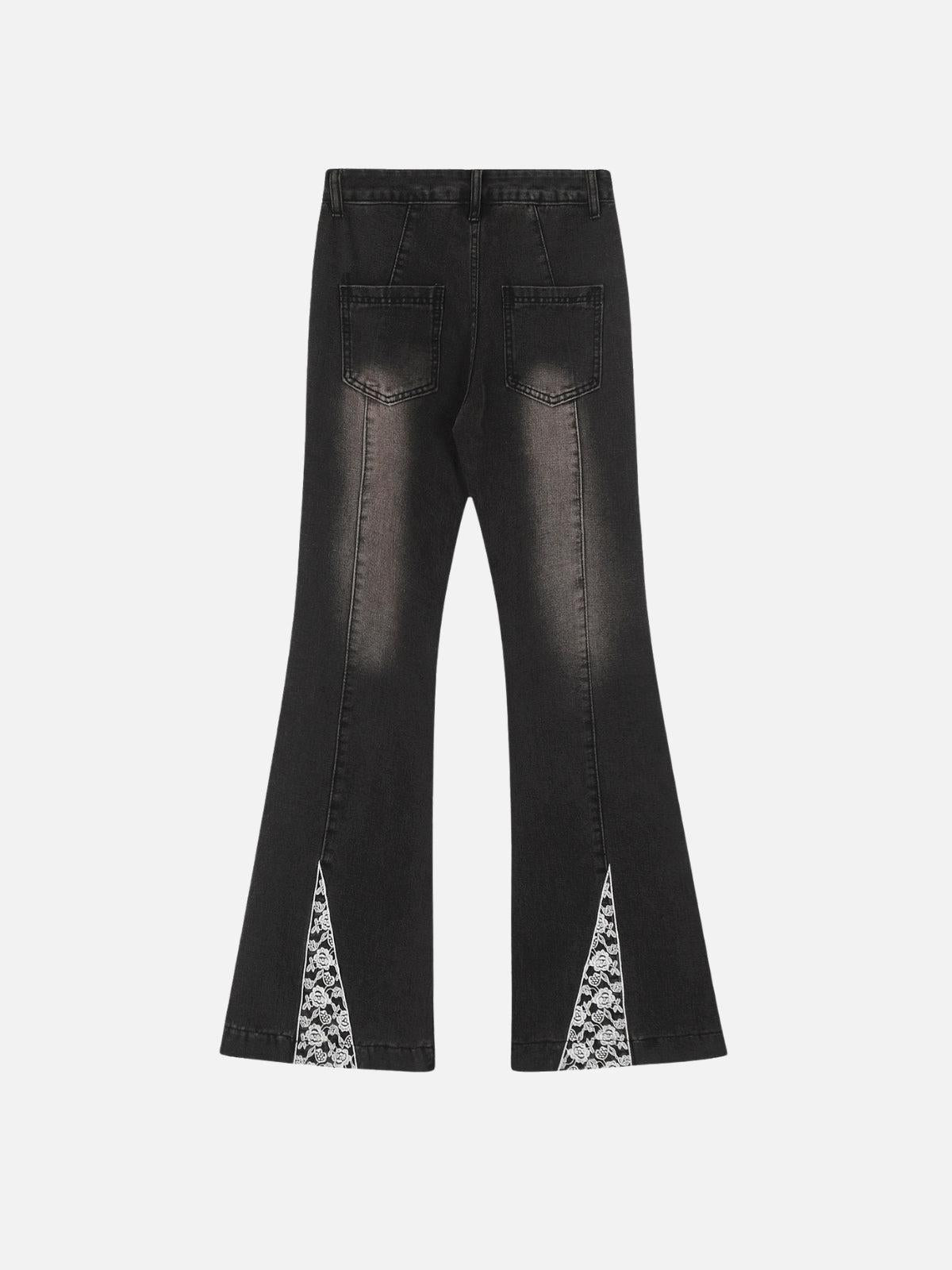 Concert Outfit Bow Butterfly Washed Jeans