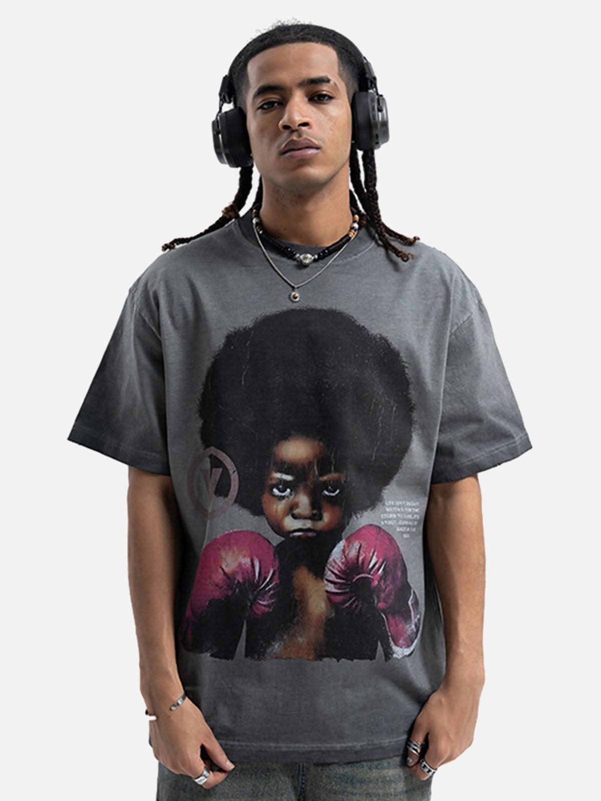 Concert Outfit Boxing Boy Graphic T-Shirt