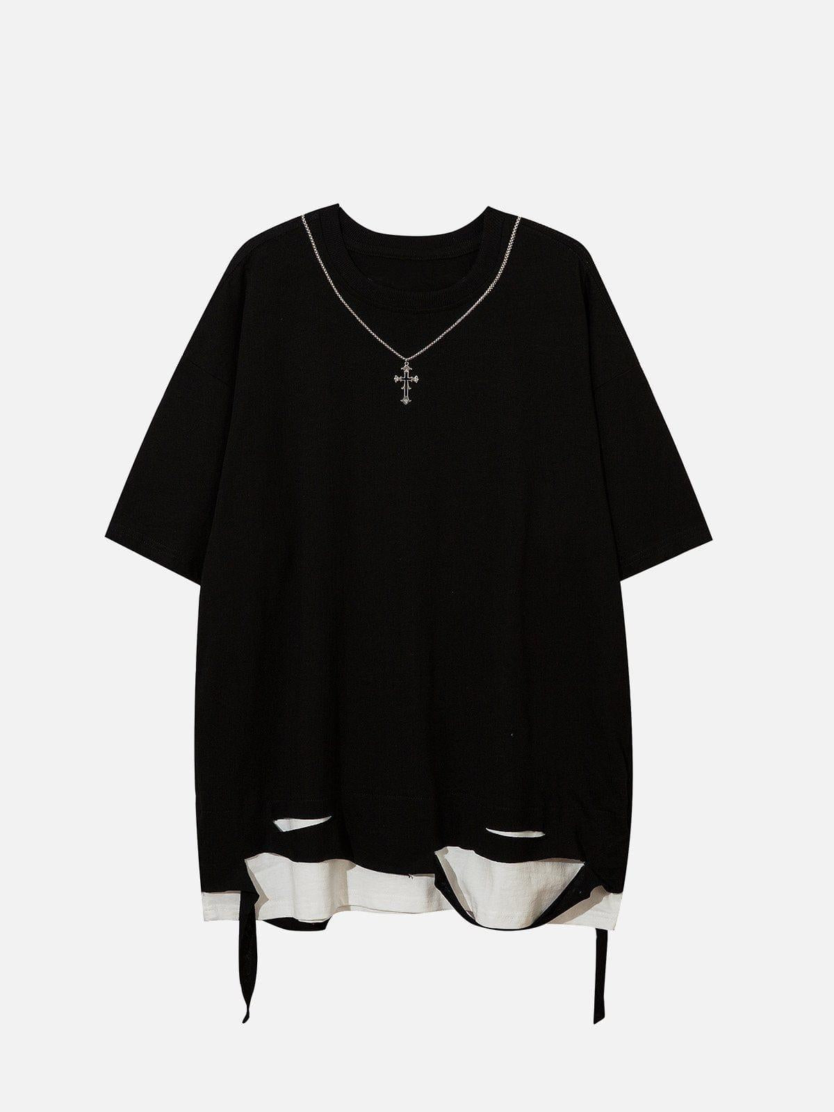 Concert Outfit Broken Chain Decoration Tee