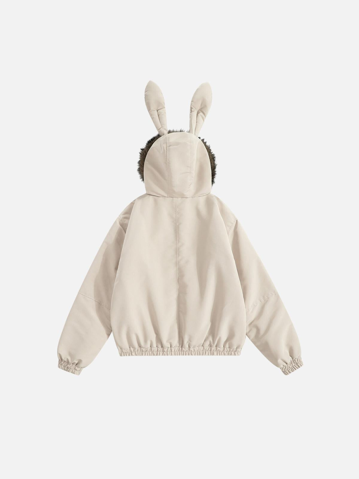 Concert Outfit Bunny Ear Hooded Coat