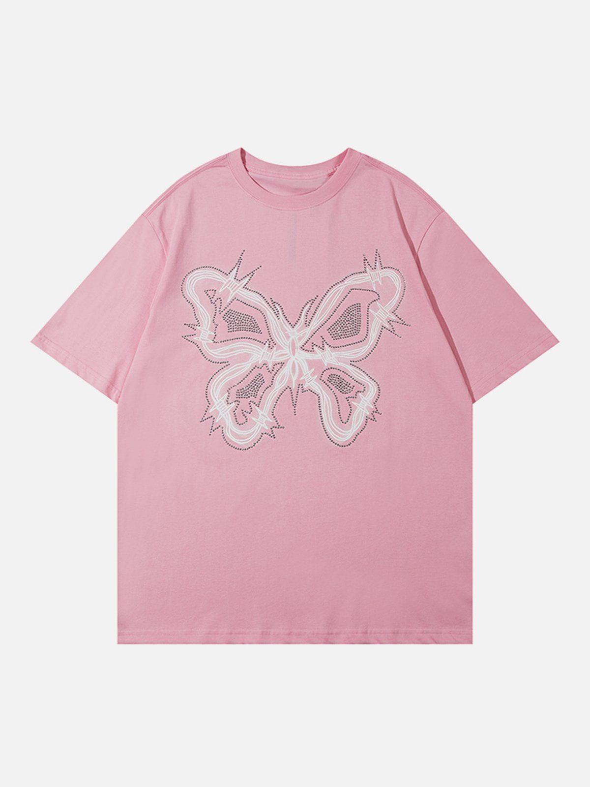 Concert Outfit Butterfly Print Tee