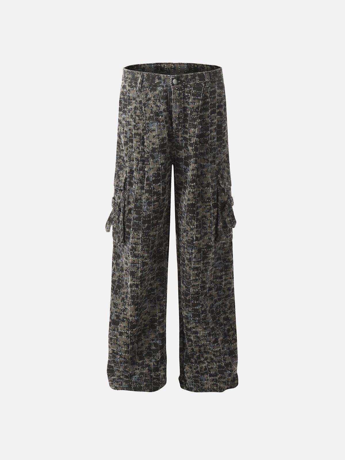 Concert Outfit Camouflage Loose Jeans