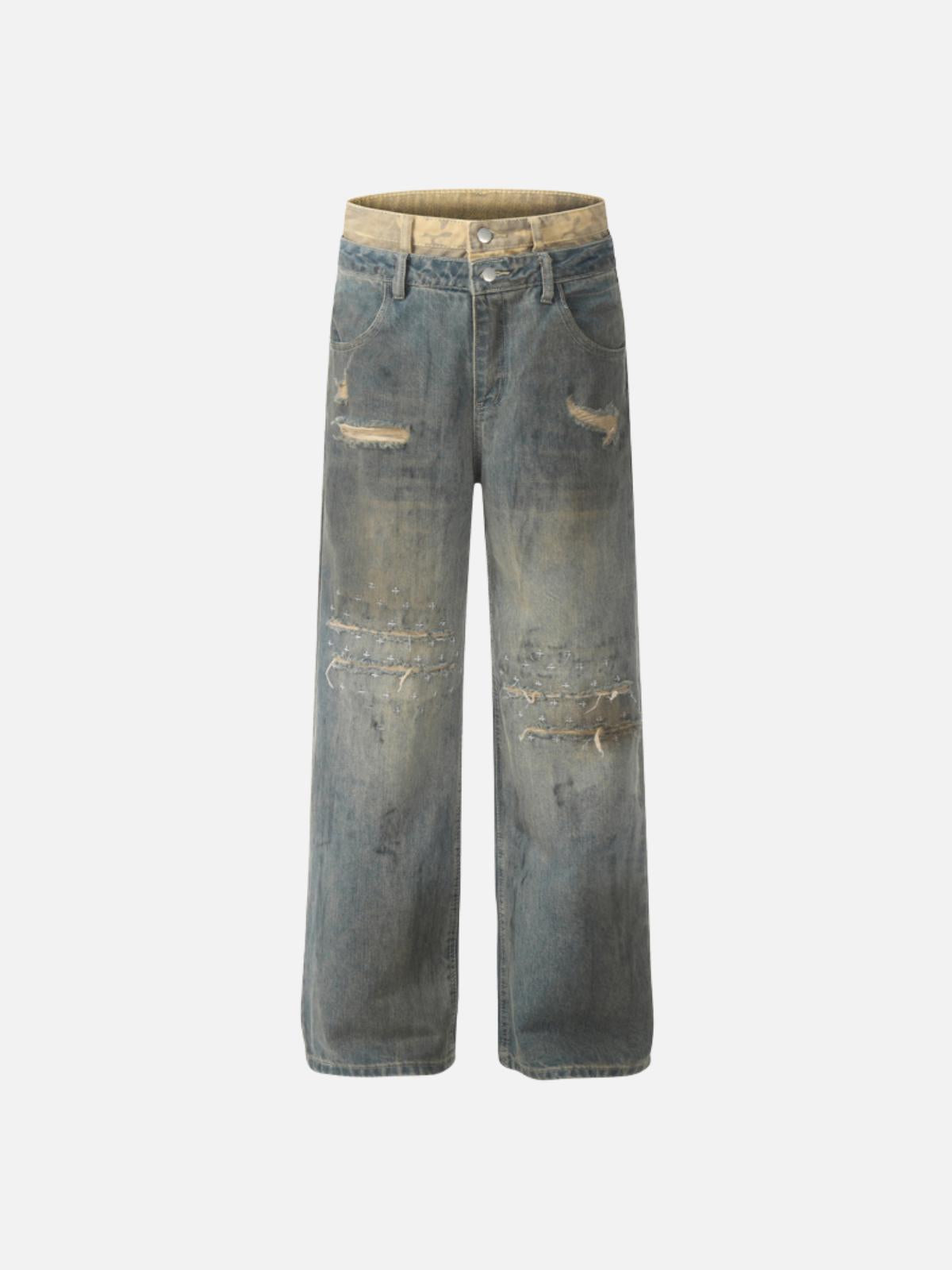 Concert Outfit Camouflage Sagging Jeans