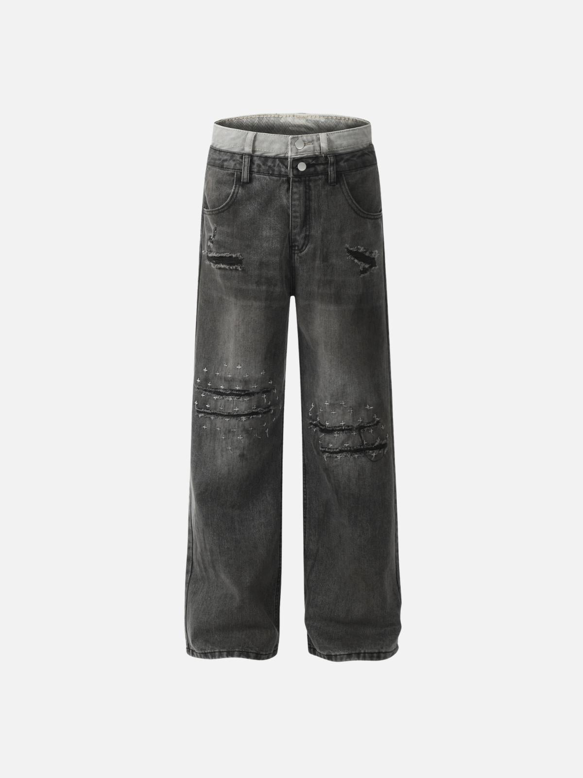 Concert Outfit Camouflage Sagging Jeans