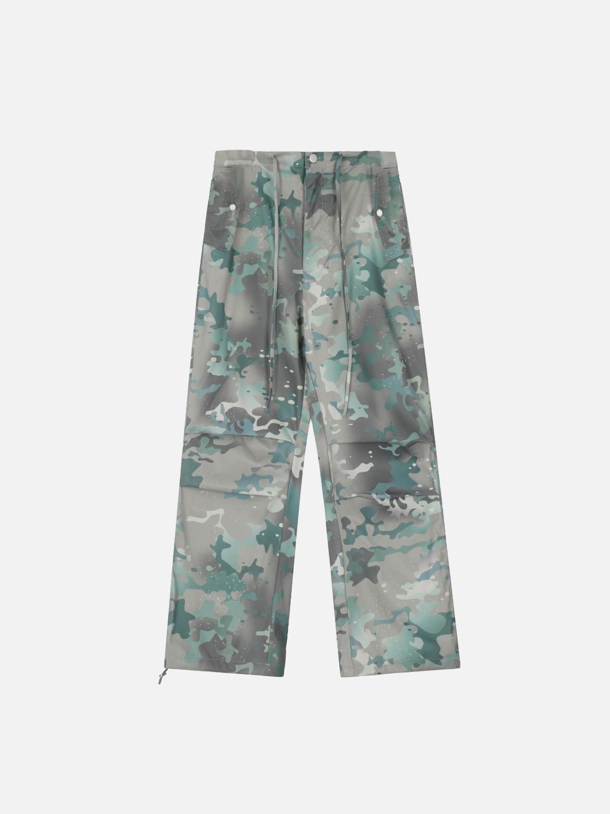 Concert Outfit Camouflage Tie-Dye Cargo Pants