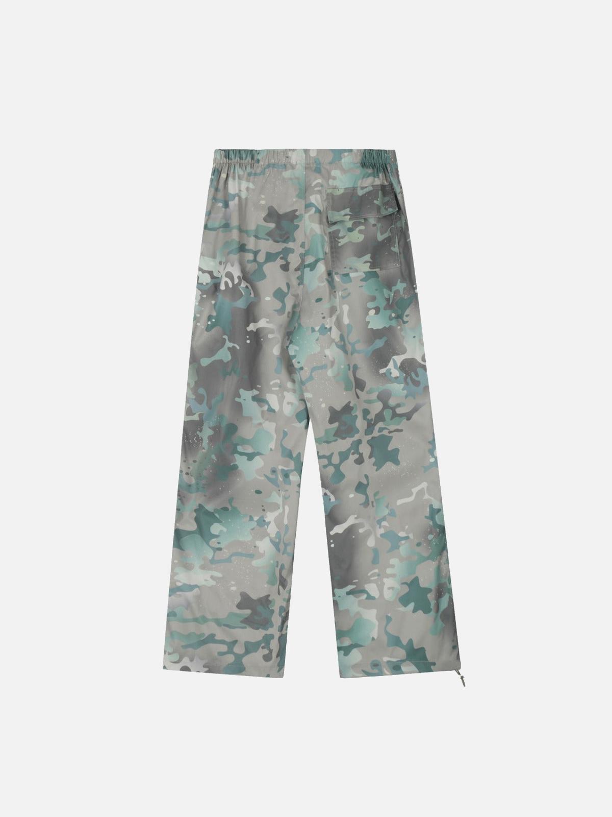 Concert Outfit Camouflage Tie-Dye Cargo Pants