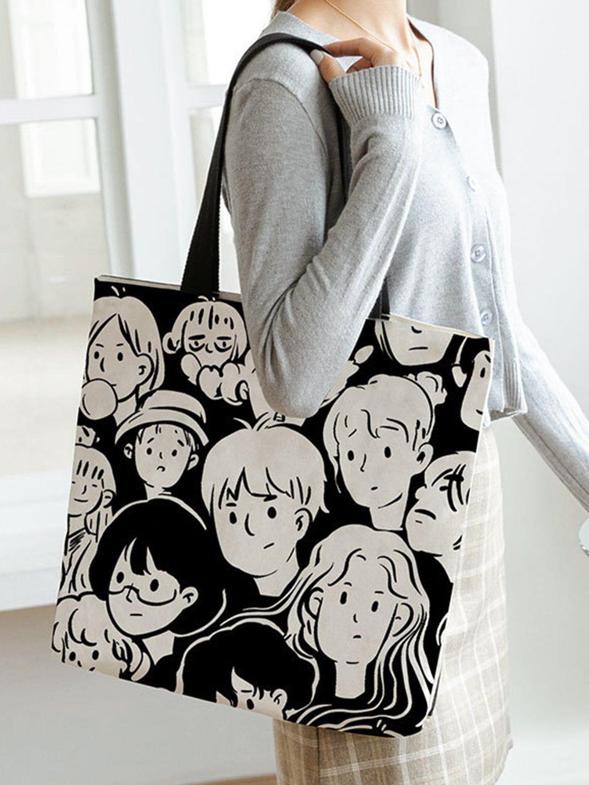 Concert Outfit Cartoon Character Print Bag