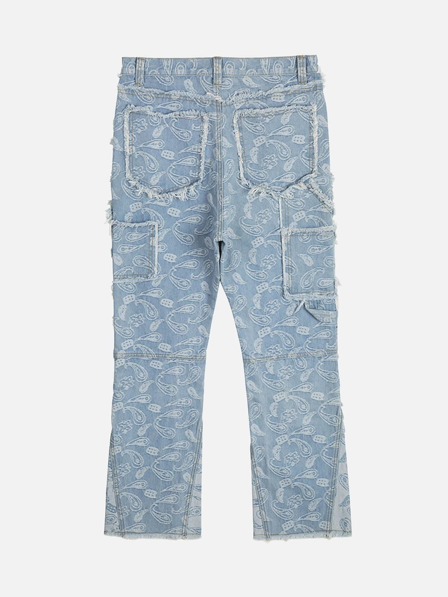 Concert Outfit Cashew Flower Cut Jeans