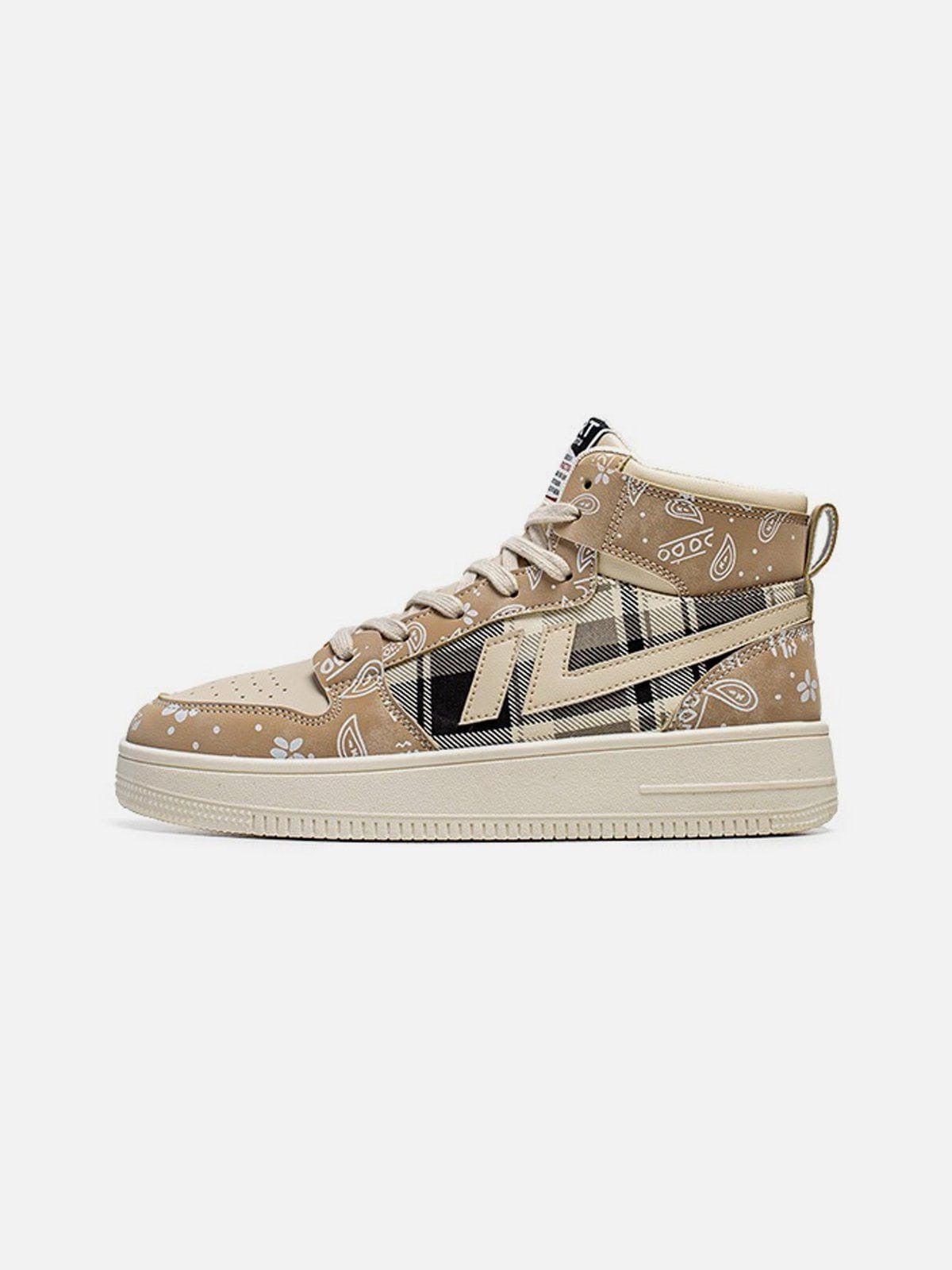 Concert Outfit Cashew Flower High Top Platform Sports Shoes