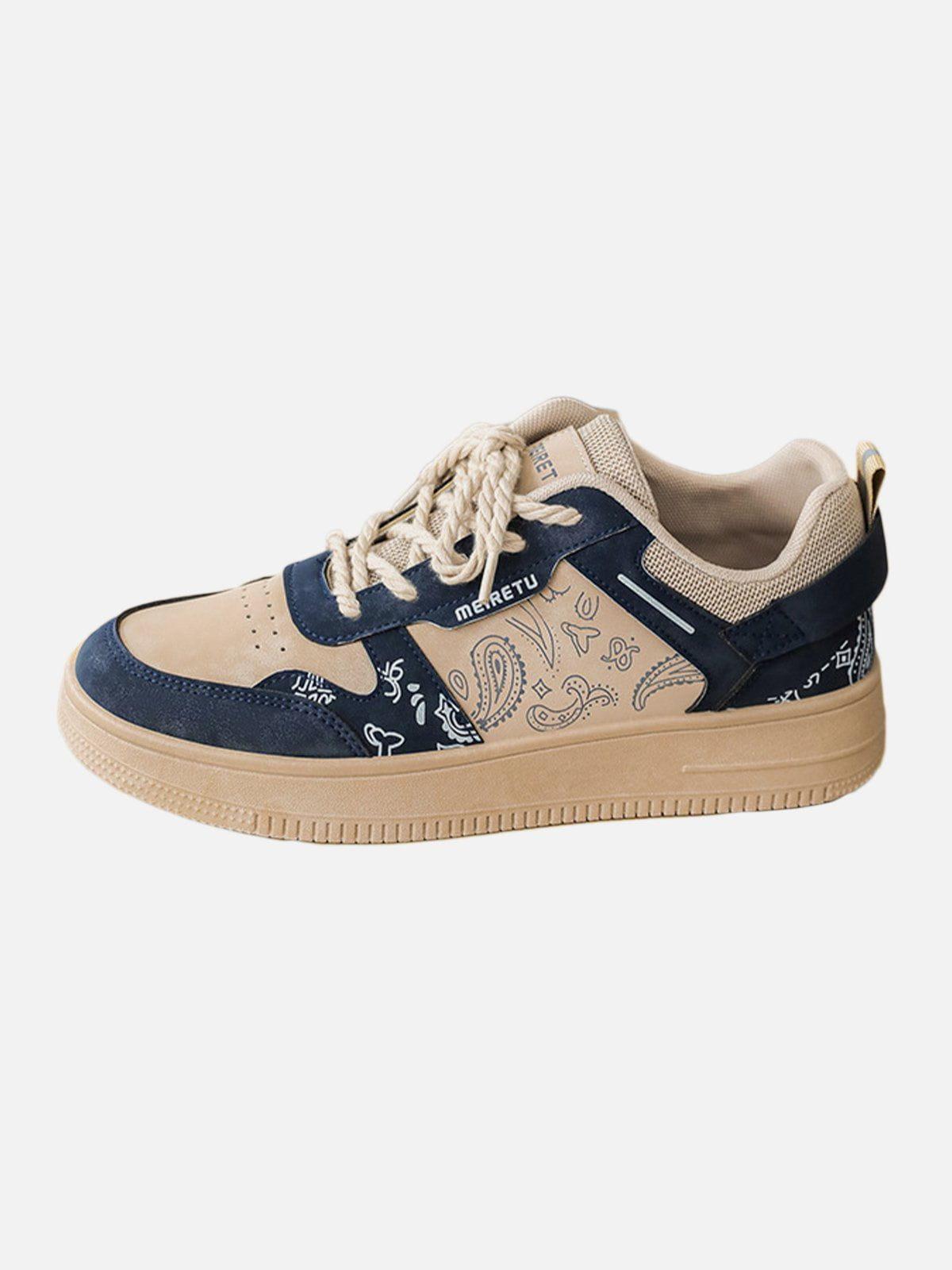 Concert Outfit Cashew Flower Print Men Shoes