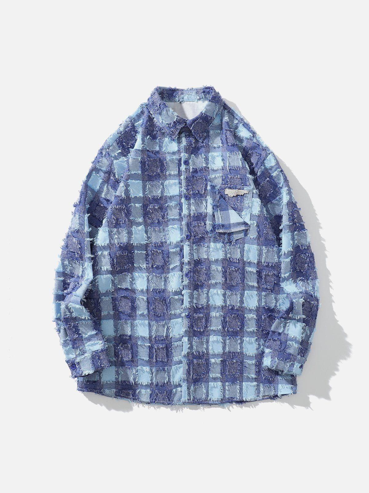 Concert Outfit Check Raw Long-Sleeved Shirt