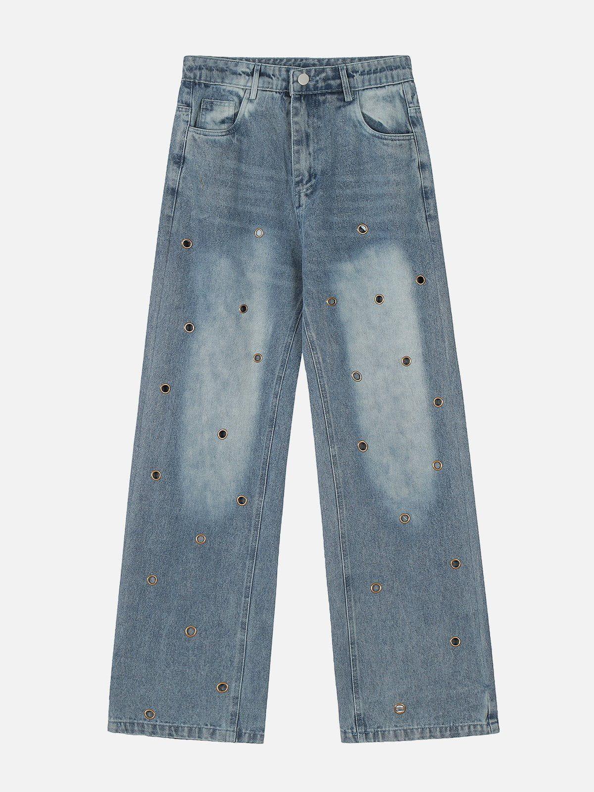 Concert Outfit Circle Cut-Out Jeans