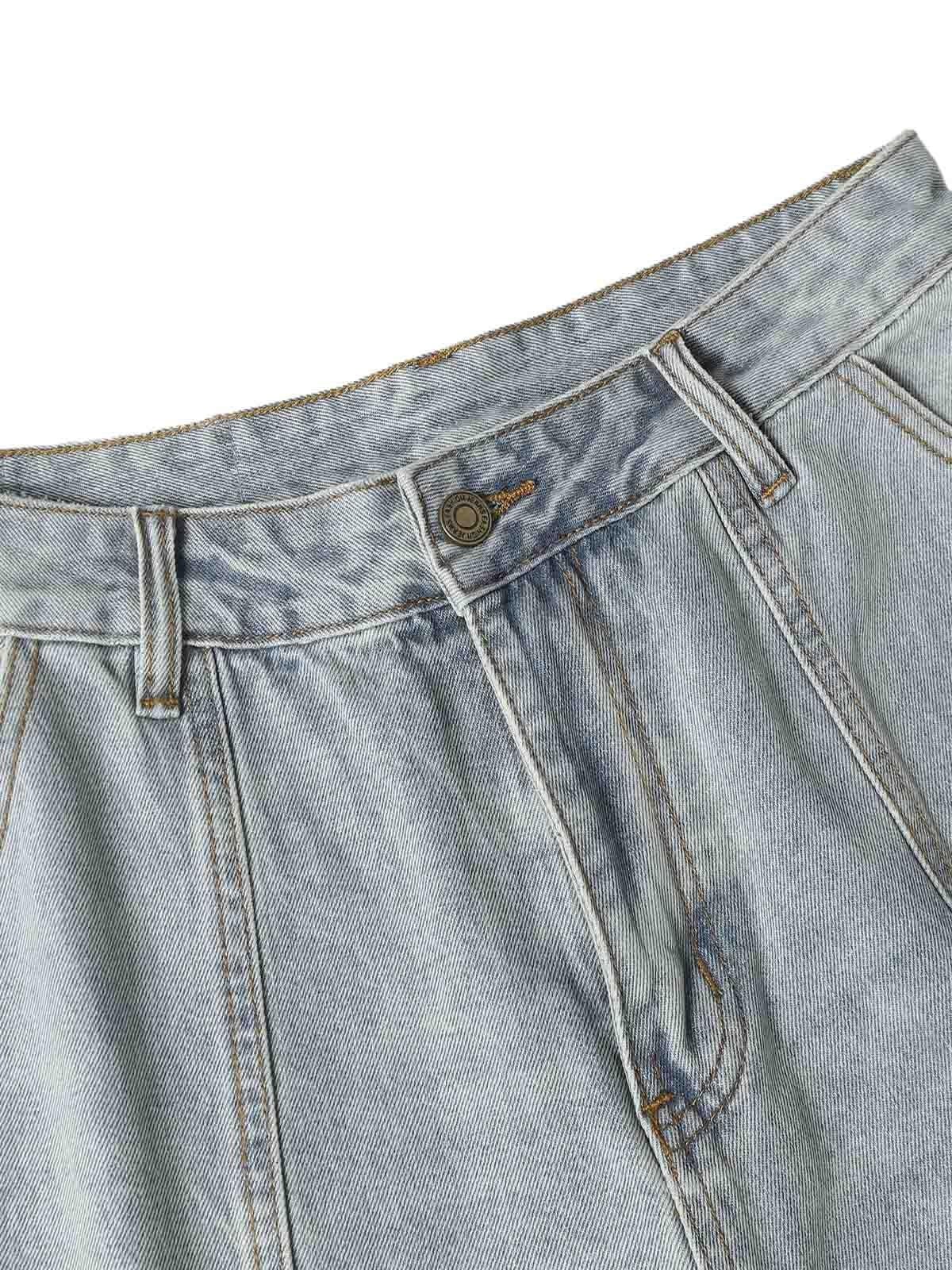 Concert Outfit Cleanfit Denim Baggy Cargo Jorts