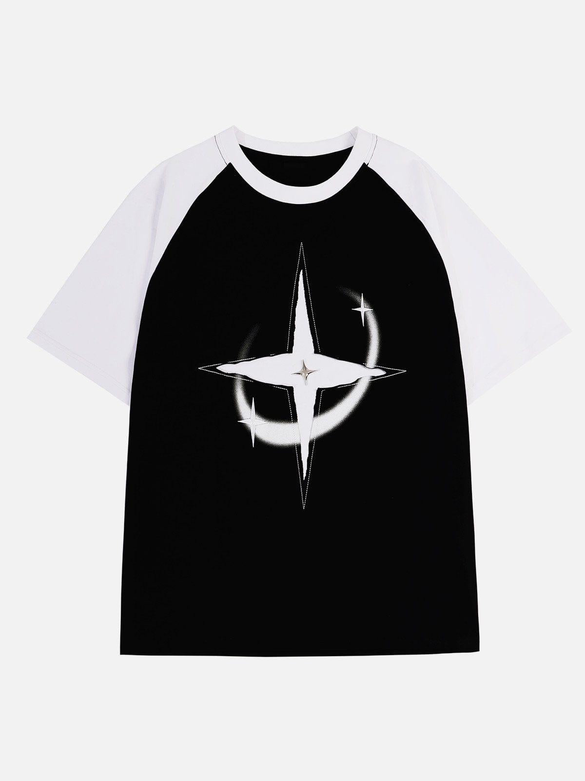 Concert Outfit Color Blocking Deconstruct Star Tee