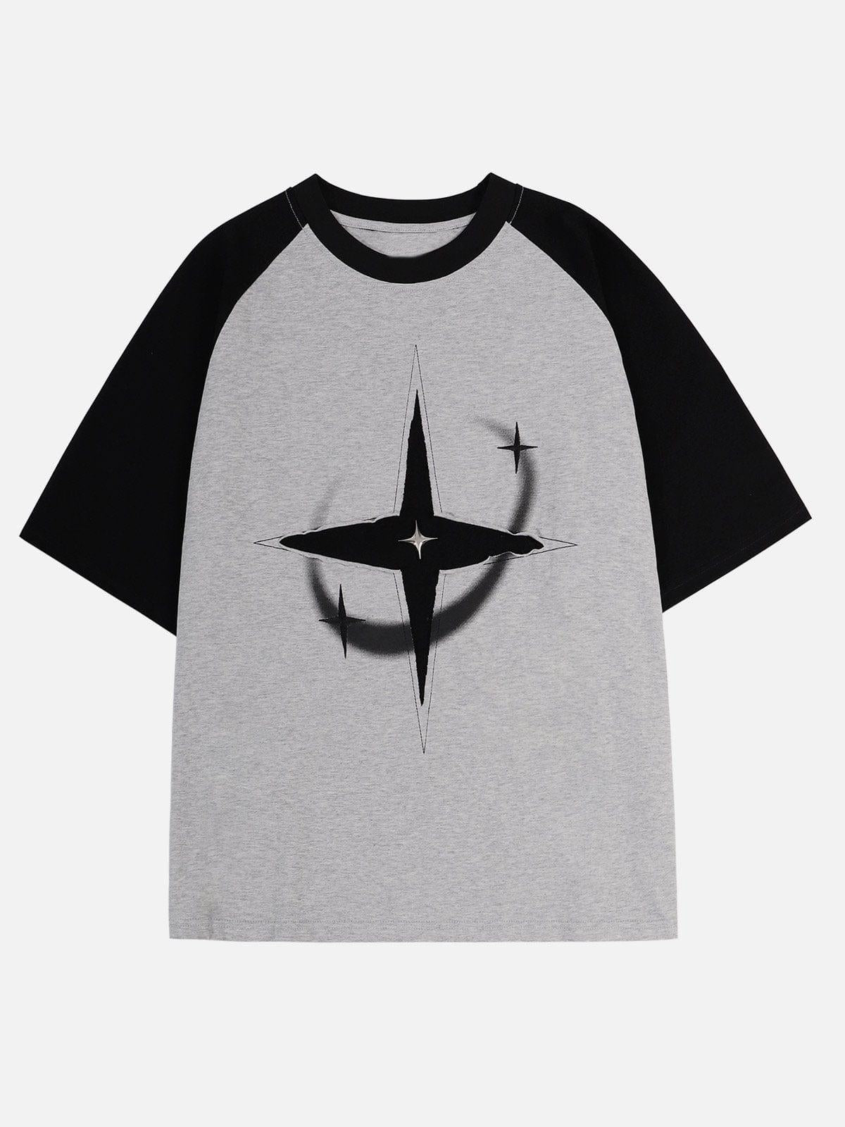 Concert Outfit Color Blocking Deconstruct Star Tee
