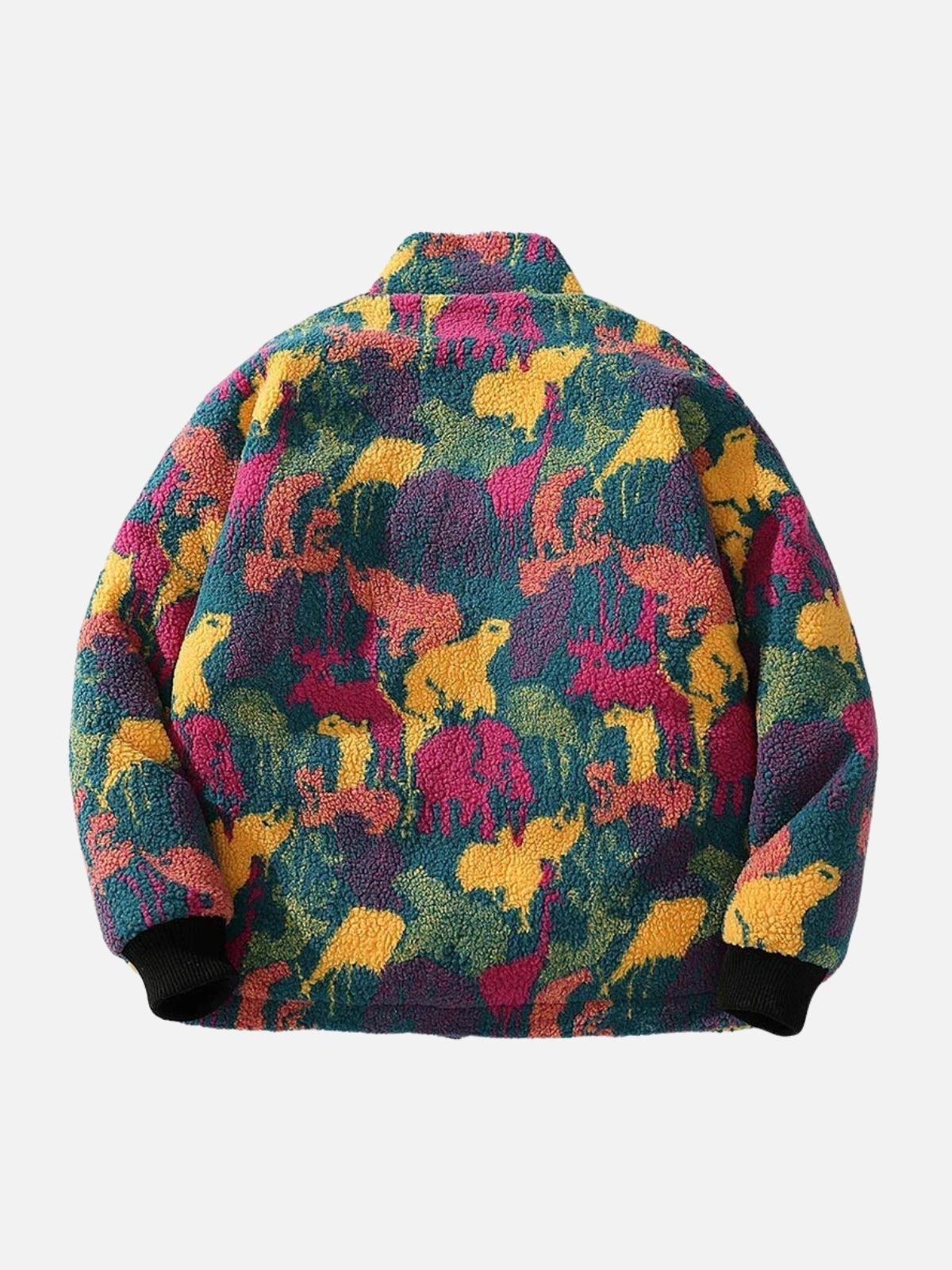 Concert Outfit Colorful Animal Reversible Jacket