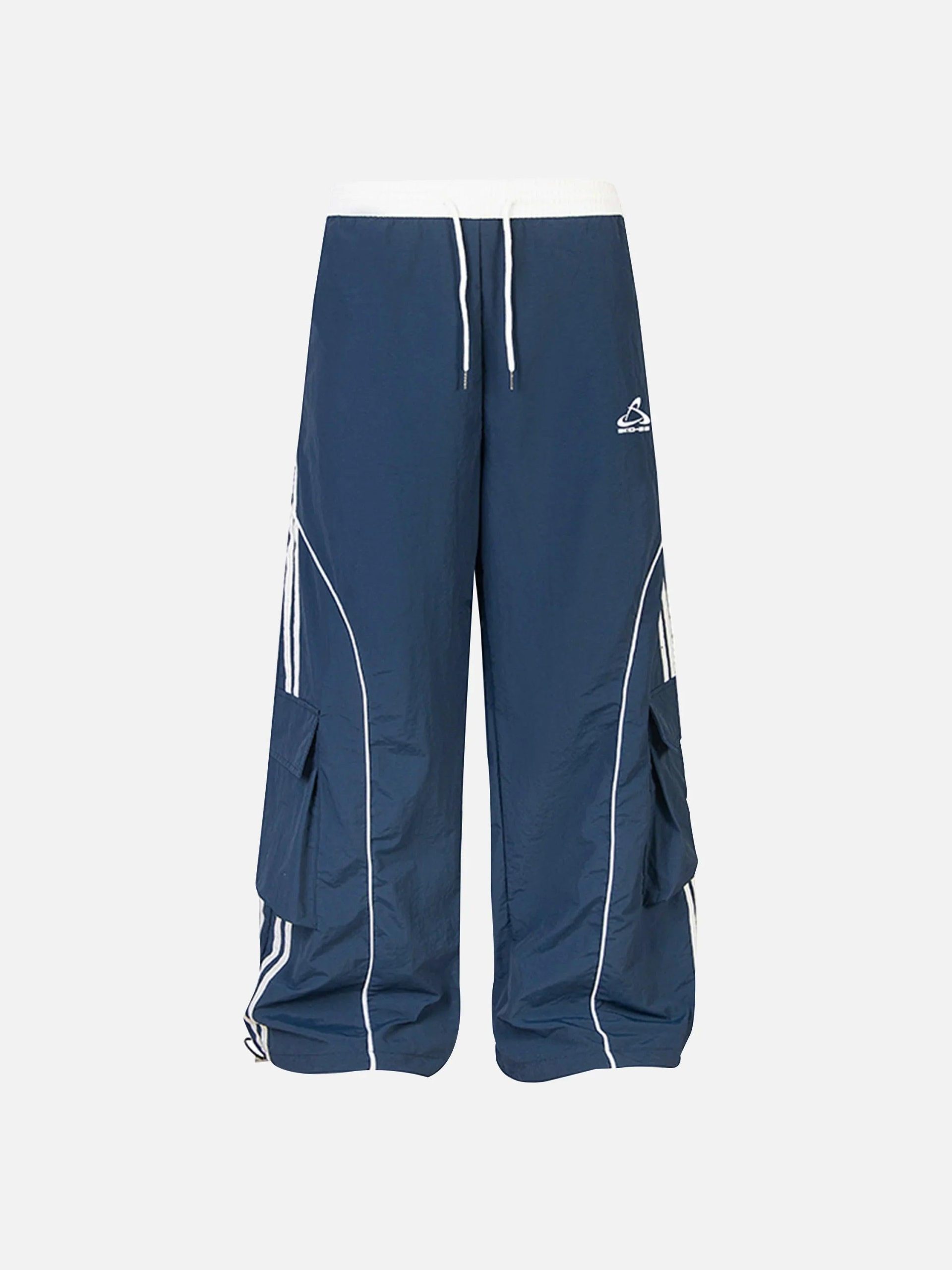 Concert Outfit Contrast Striped Drawstring Sweatpants