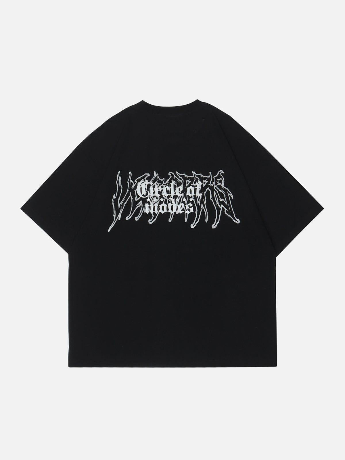 Concert Outfit Cupid Plaid Print Tee