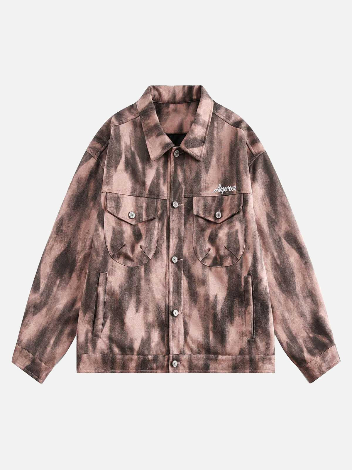 Concert Outfit Dark Graffiti Suede Utility Jacket