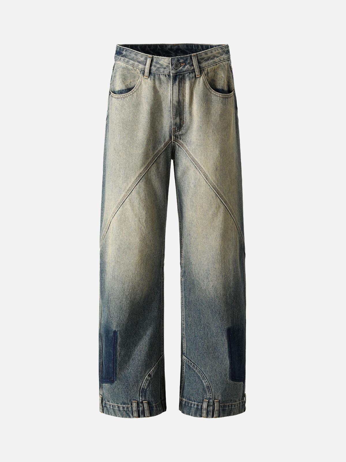 Concert Outfit Deconstructed Ankle Loop Straight Jeans