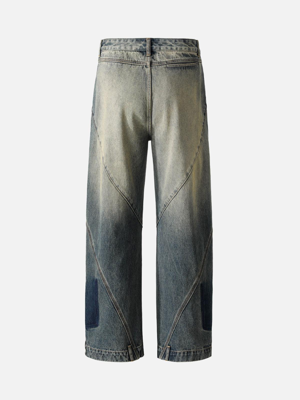 Concert Outfit Deconstructed Ankle Loop Straight Jeans