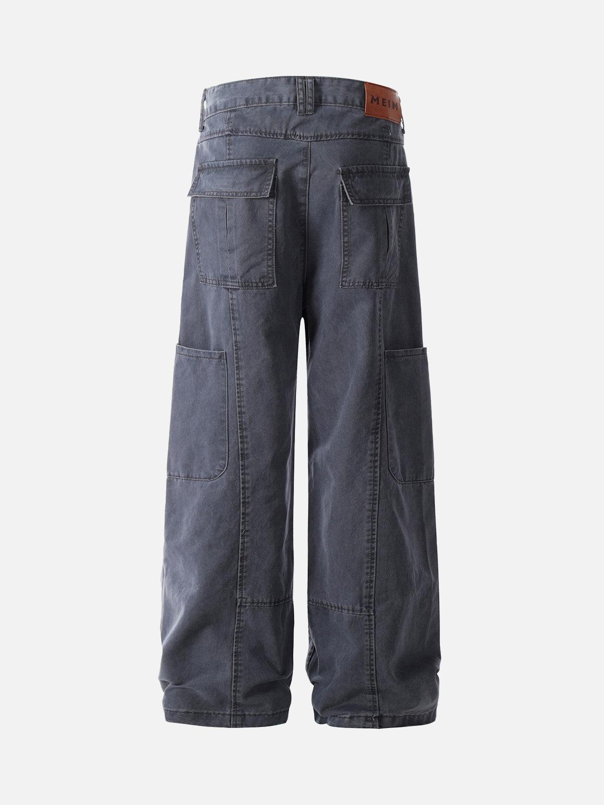 Concert Outfit Deconstructed Split Straight Leg Jeans