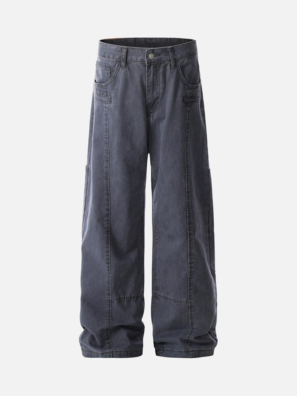 Concert Outfit Deconstructed Split Straight Leg Jeans
