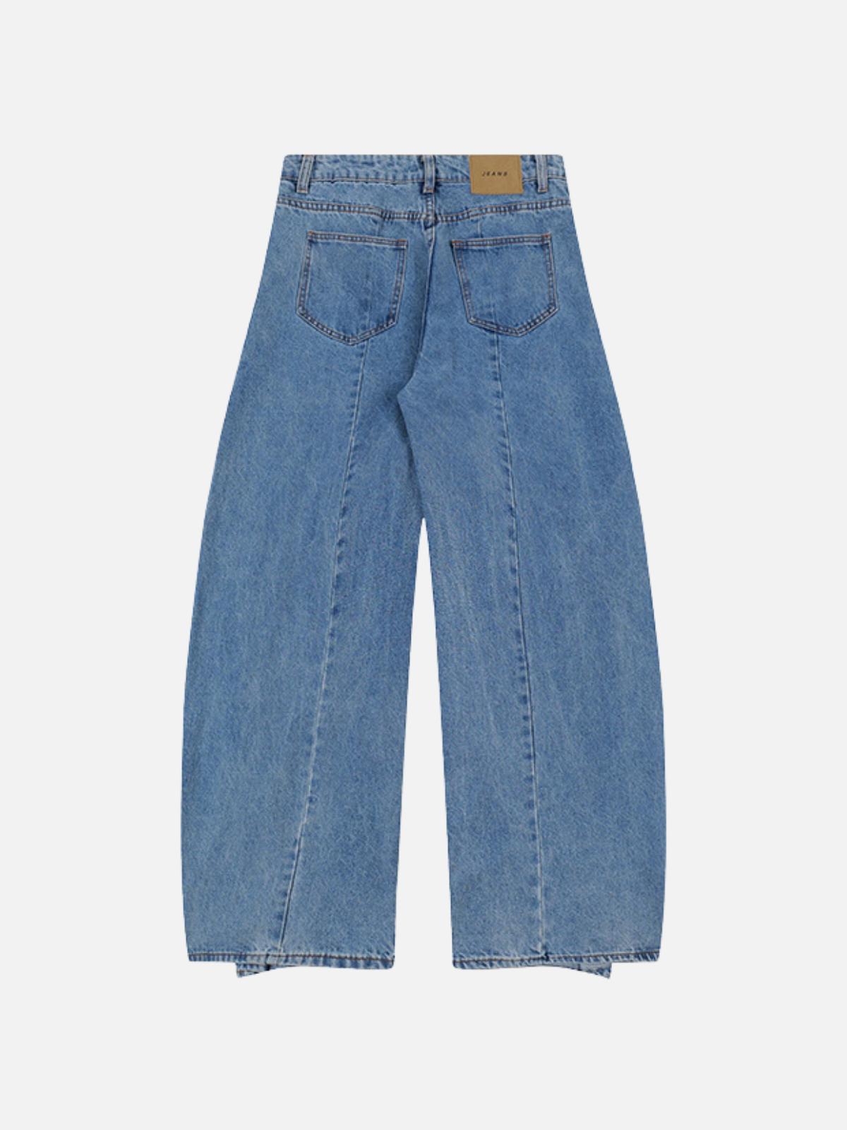 Concert Outfit Deconstruction Design Loose Jeans