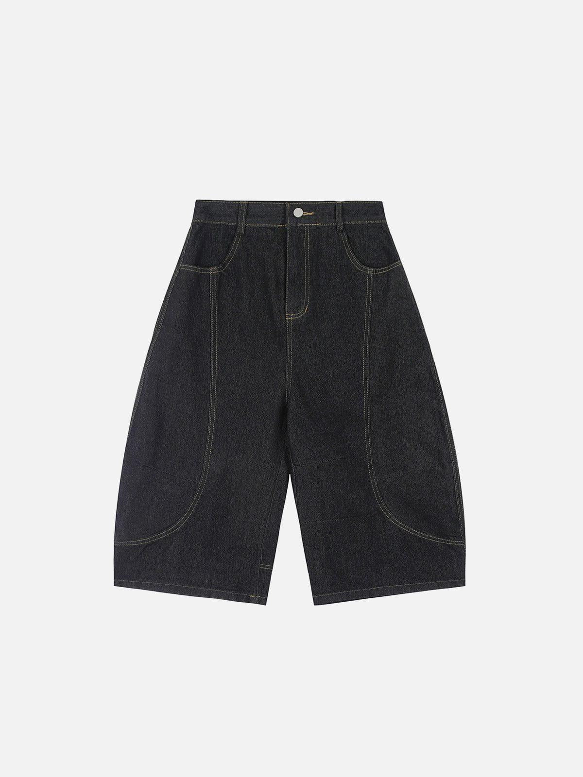 Concert Outfit Deconstructive Washed Longline Jorts