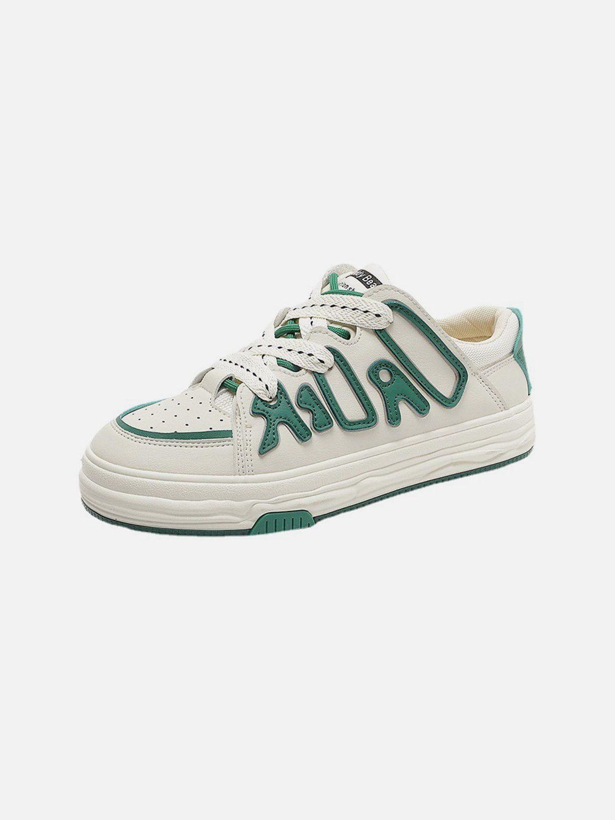Concert Outfit Dissolving Sole Patchwork Skate Shoes