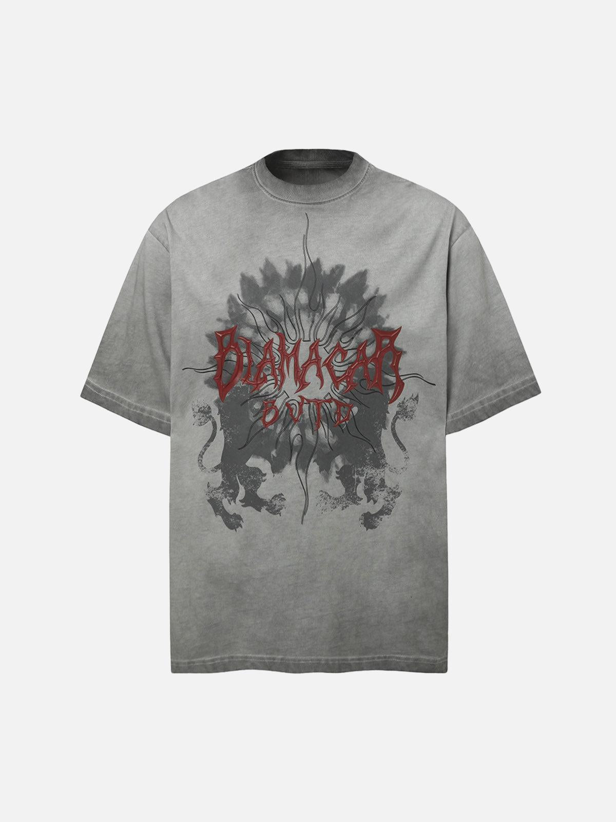 Concert Outfit Distressed Batik Graphic T-Shirt