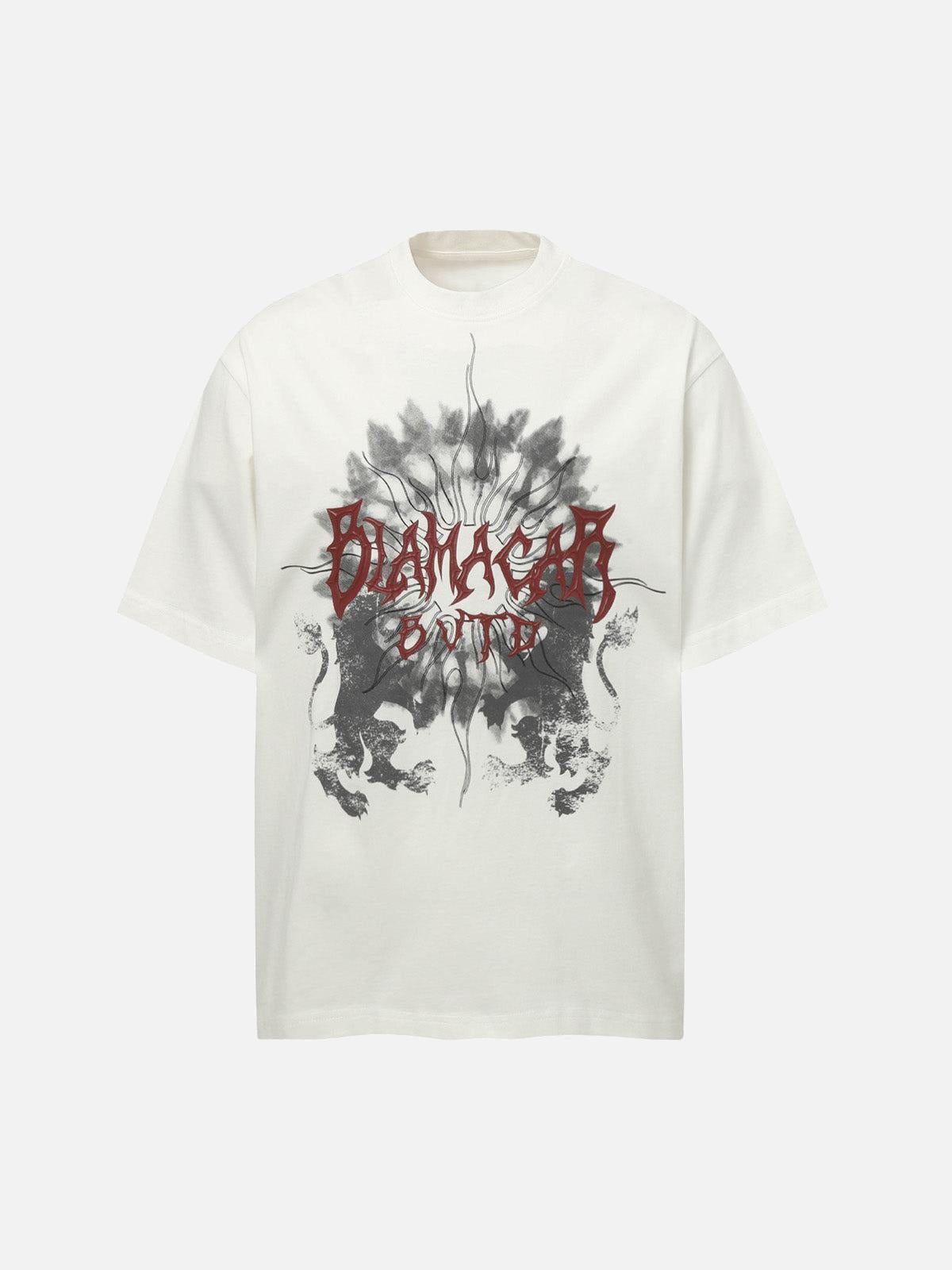 Concert Outfit Distressed Batik Graphic T-Shirt