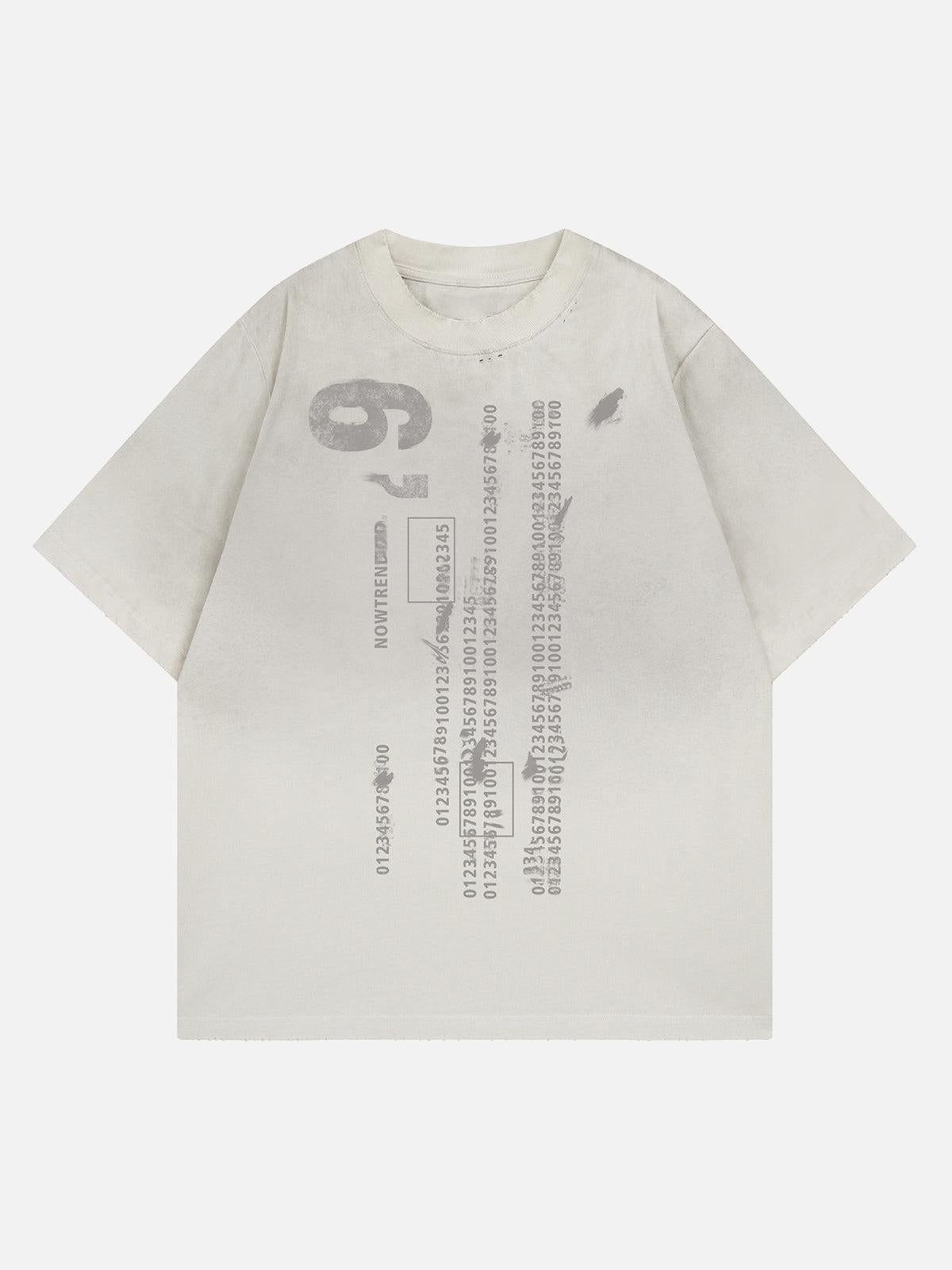 Concert Outfit Distressed Digital Print T-Shirt
