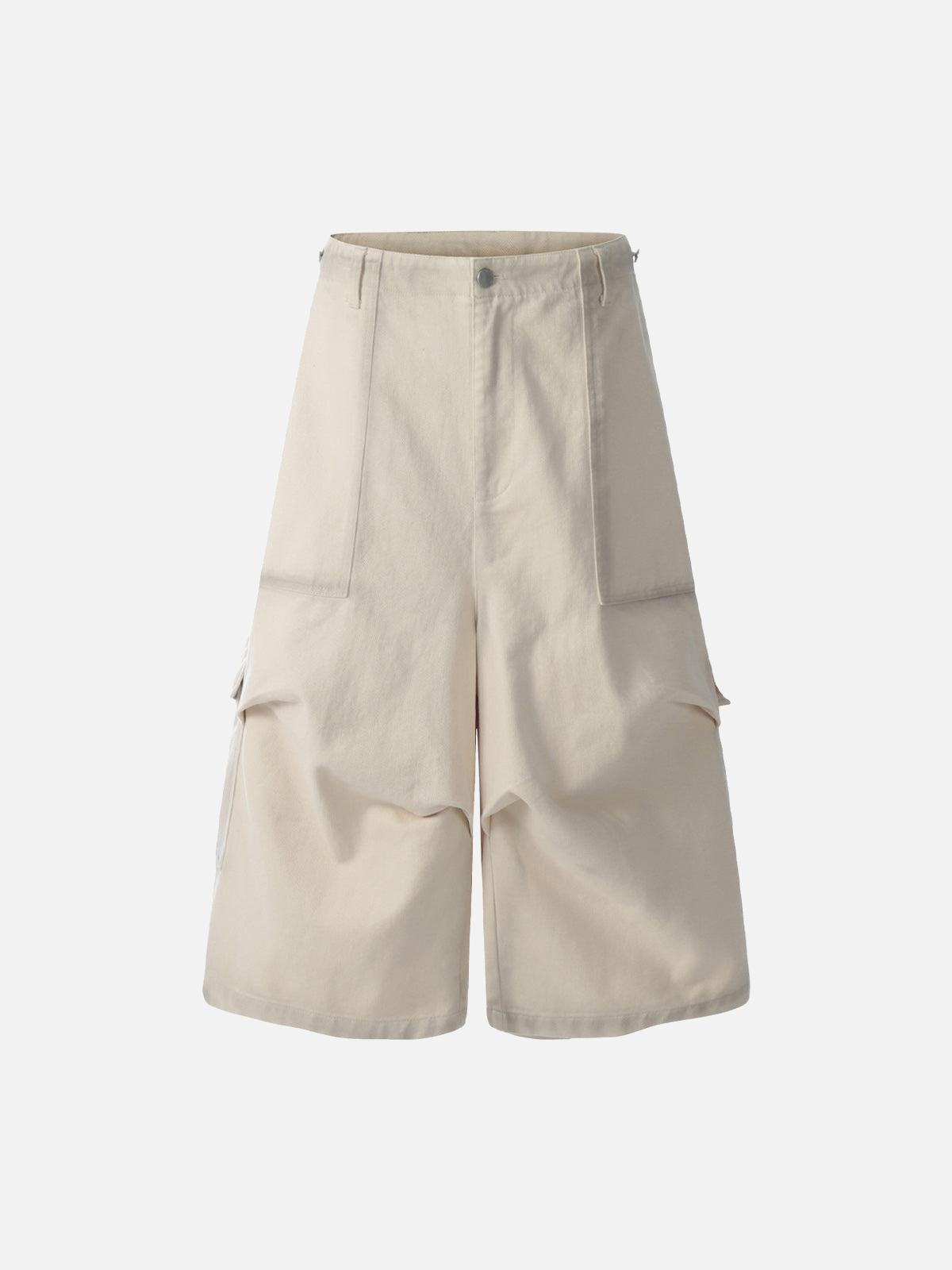 Concert Outfit Distressed Multi-Pocket Cargo Jorts