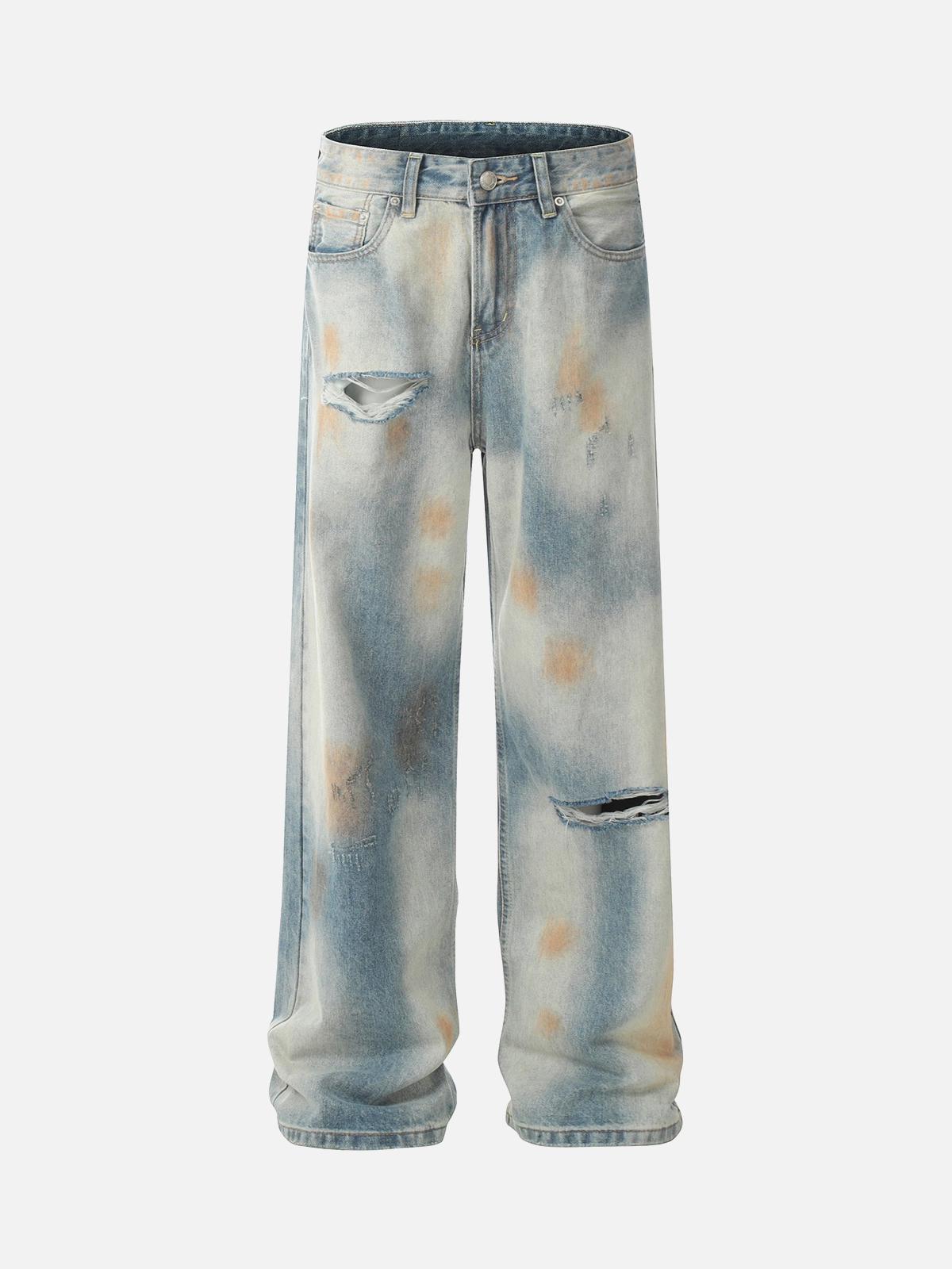 Concert Outfit Distressed Street Hip-Hop Jeans